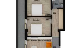 Apartament 3 camere, 62 mp, etaj intermediar, zona Muzeul Apei