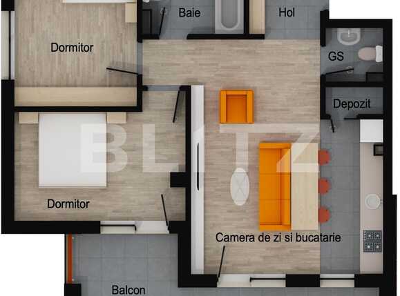 Apartament de vânzare 3 camere Floreşti - 85845AV | BLITZ Cluj-Napoca | Poza1