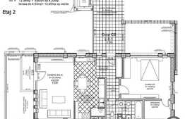 Apartament de vanzare, 2 camere, 72.94 mp plus 2 balcoane. Semifinisat!