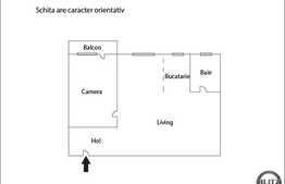 2 camere de vanzare, 48 mp utili, zona Corneliu Coposu, cu parcare