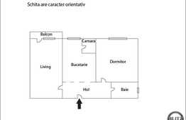 Vanzare 2 camere zona sensul giratoriu, 51 mp, decomandat!