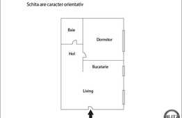 De vanzare apartament cu 2 camere, 44 mp utili, semifinisat! Loc de parcare!