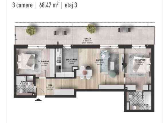 Apartament de vânzare 3 camere Marasti - 86331AV | BLITZ Cluj-Napoca | Poza8