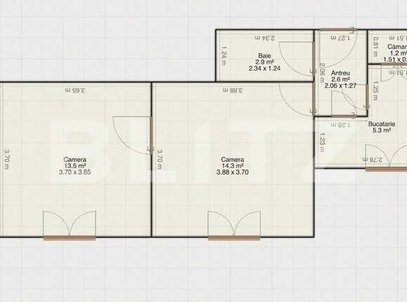 Apartament de vânzare 2 camere Central - 86344AV | BLITZ Cluj-Napoca | Poza1