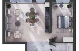 Apartament 2 camere, 53 mp, terasă, parcare, zona Piața Abator