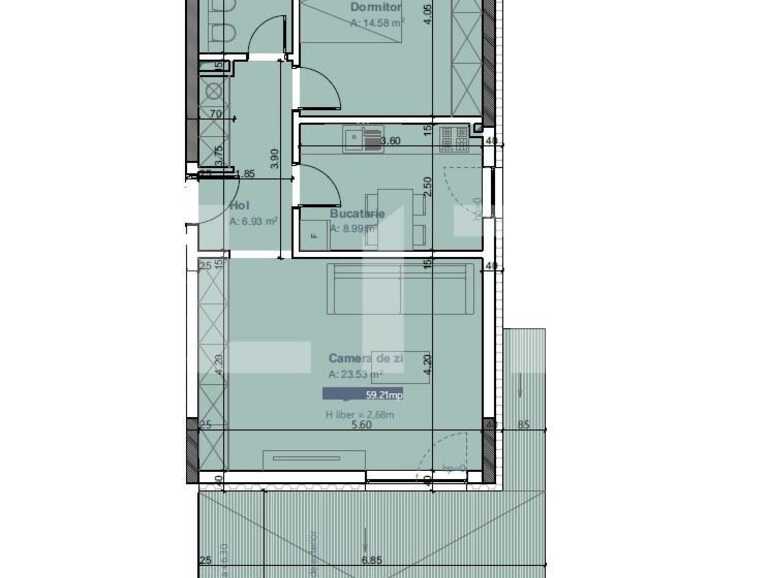 Apartament de vânzare 2 camere Bună Ziua - 86551AV | BLITZ Cluj-Napoca | Poza1