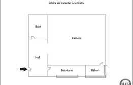 Vanzare garsoniera, 25 mp, complet mobilata, zona Piata Cipariu