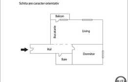 Apartament 2 camere de vanzare, 42 mp utili, zona Clabucet