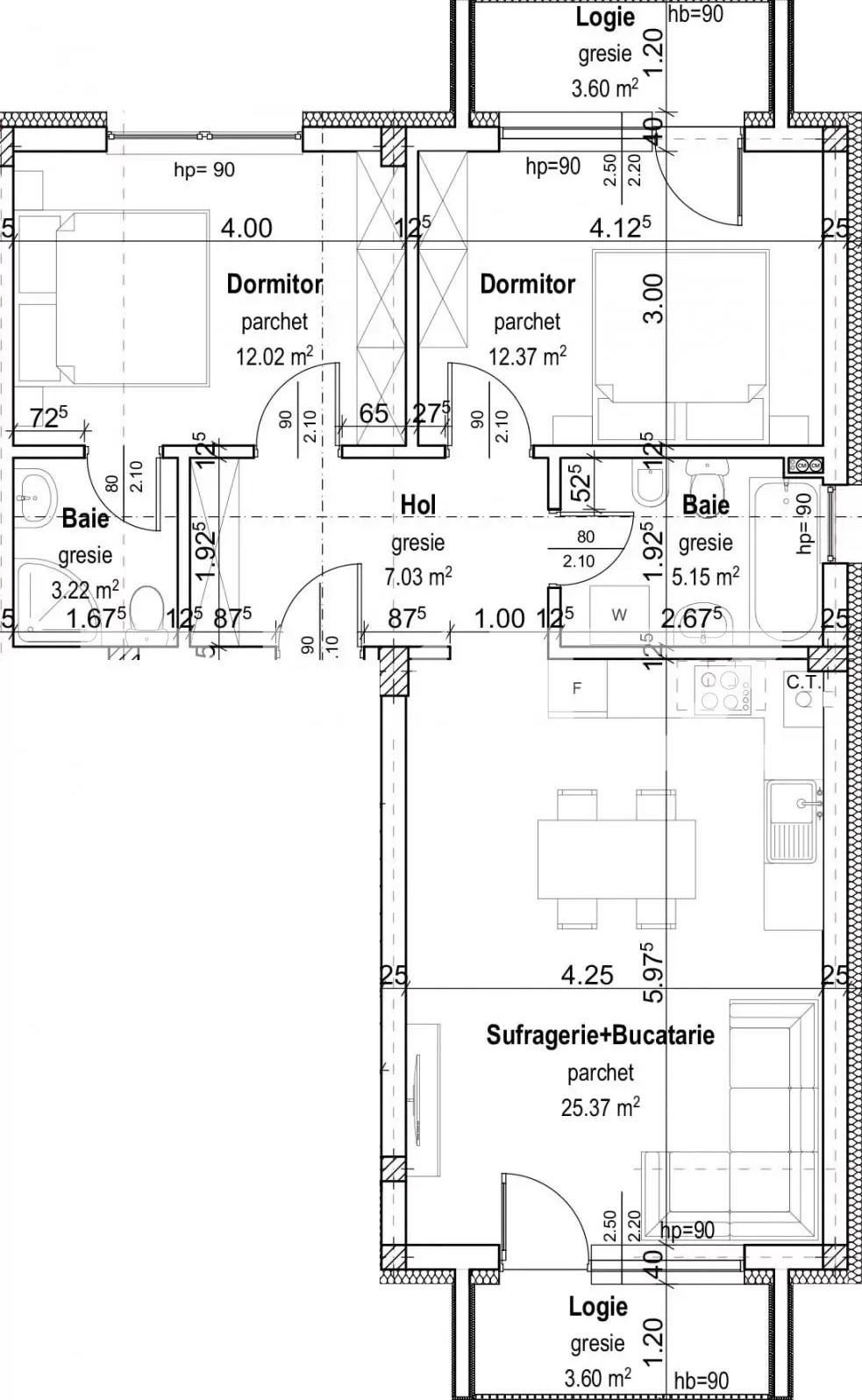 Apartament de vânzare 3 camere Floreşti - 86818AV | BLITZ Cluj-Napoca | Poza2