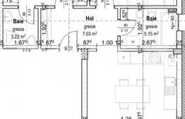 Apartament 3 camere 65mp zona Teilor