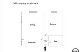 De vanzare apartament 2 camere, 55 mp, zona aerisita! Pret Oportun! Semifinisat