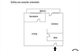 Vanzare apartament o camera, 43 mp, imobil nou, zona Kaufland. Parcare inclusa!
