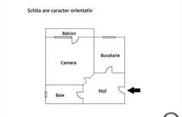 1 camera, semifinisat, 38 mp utili, loc parcare, imobil in curs de finalizare!