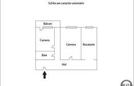 Vanzare apartament 2 camere, 40 mp, decomandat, zona Casa Piratilor