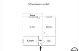 Vanzare apartament 2 camere, 37 mp, decomandat,zona strazii Grigore Alexandrescu