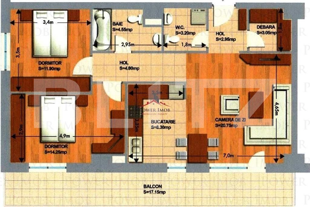 Apartament de vânzare 3 camere Vlahuta - 87581AV | BLITZ Brașov | Poza2