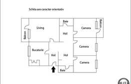 Apartament de vanzare, zona strazii Brates, 4 camere decomandate, 82 mp utili