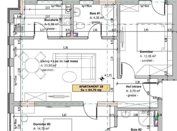 Apartament de vânzare 3 camere Floreşti - 87687AV | BLITZ Cluj-Napoca | Poza1