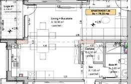 Aparament 3 camere 78 mp zona Parcul Poligon
