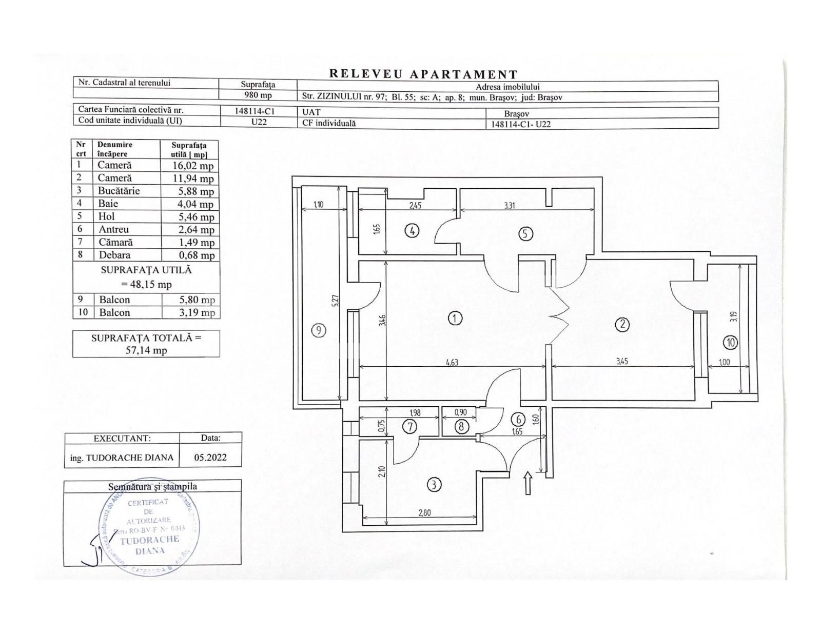 Apartament de vânzare 2 camere Gemenii - 87741AV | BLITZ Brașov | Poza1