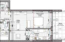 Apartament  48 mp, etaj intermediar,   cartier Zorilor