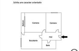 2 camere de vanzare, 58 mp utili, decomandat, zona Iulius Mall, cu boxa, parcare