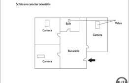 De vanzare apartament 3 camere, 56 mp utili, mansarda, zona Albac!