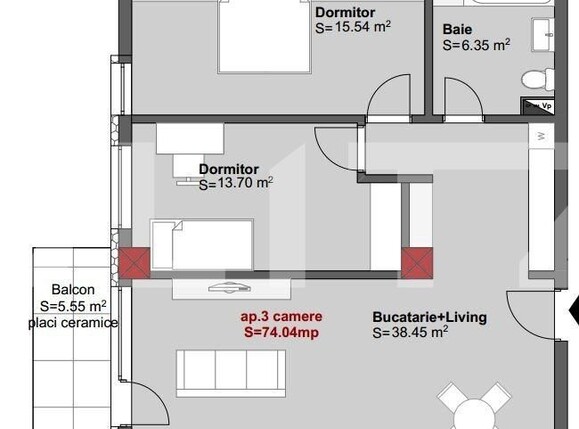 Apartament de vânzare 3 camere Central - 88080AV | BLITZ Cluj-Napoca | Poza3