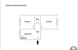 De vanzare apartament 2 camere, 53 mp, decomandat, zona strazii Observatorului