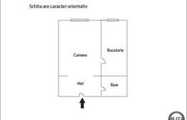 Vanzare 1 camera, 34 mp utili, decomandat, zona magazinului Profi! Loc parcare!