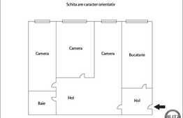 Vanzare apartament 3 camere, 70 mp, zona Piata Mihai Viteazu