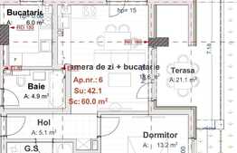 Ultimul Apartament cu CF! Apartament 2 camere, terasa, langa Vivo