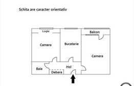 Vanzare 2 camere, decomandat, 50 mp utili, loc parcare, zona strazii Parang!