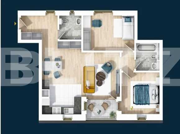 Apartament de vânzare 3 camere Central - 88530AV | BLITZ Cluj-Napoca | Poza1