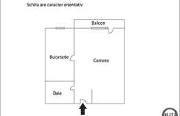 1 camera, 40 mp, semifinisat! Zona Teilor! Pret Accesibil! Etaj intermediar!