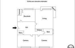 3 camere, decomandat, 78 mp, etaj intermediar, zona strazii Dorobantilor