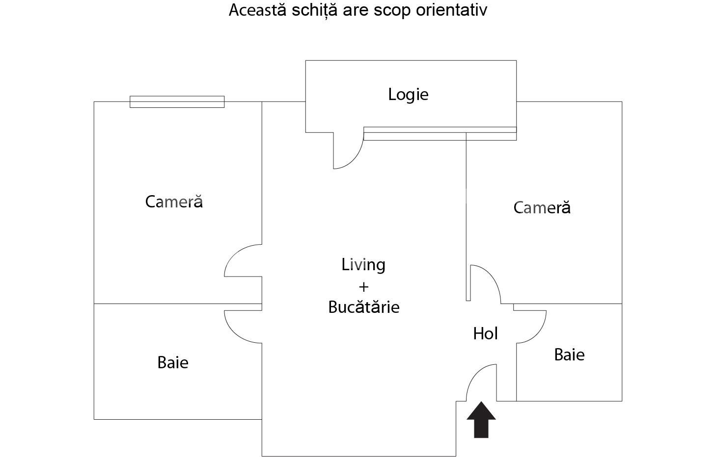 Apartament la cheie, 3 camere, 74 mp, parcare, Vivo
