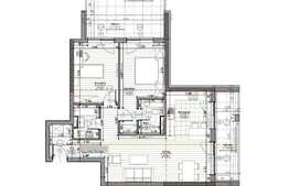 Apartament 3 camere, 73 mp, terasă, panoramă, cartier Zorilor