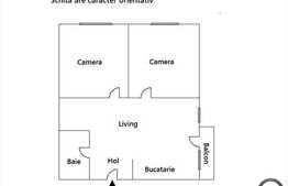 De vanzare apartament 3 camere, 58 mp, cu parcare, zona strazii Florilor