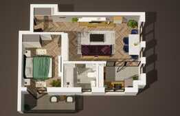 Apartament cu 2 camere, etaj intermediar, zona Abatorului ! 