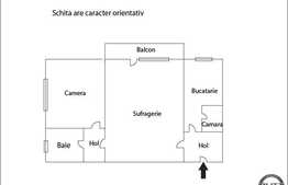 Vanzare 2 camere, 39 mp utili, balcon, priveliste frumoasa, zona Septimiu Albini