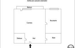 Vanzare apartament 1 camera, decomandat, 35 mp, zona strazii Porii!