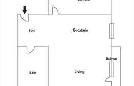 Apartament de vanzare cu 2 camere, 52 mp, mobilat, utilat