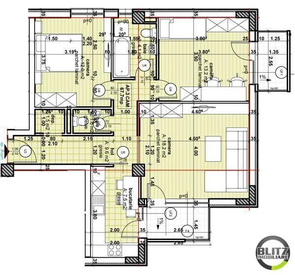 Apartament de vânzare 3 camere Marasti - 890AV | BLITZ Cluj-Napoca | Poza1