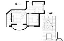 Vanzare apartament pe 2 nivele, 3 camere, 84 mp  imobil NOU