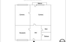 Vanzare apartament 2 camere, 49 mp, zona Piata Mihai Viteazu!