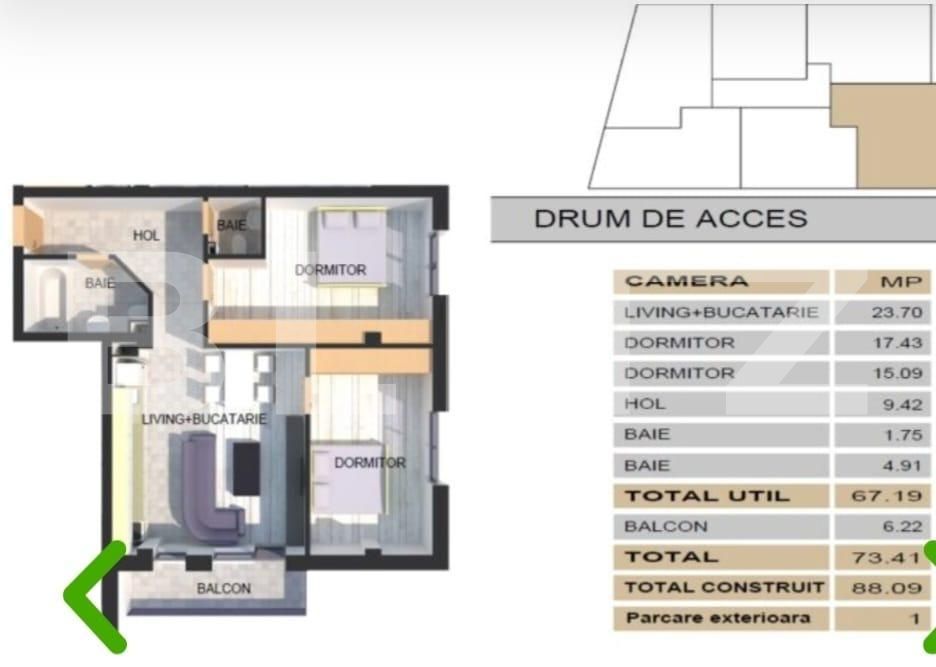 Apartament de vânzare 3 camere Floreşti - 89210AV | BLITZ Cluj-Napoca | Poza6