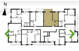 Apartament de 2 camere, 57.26 mp, incalzire in pardoseala, zona 