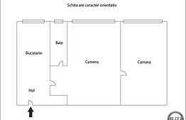 Vanzare apartament 2 camere, 41 mp, zona centrala!