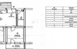 Apartament de 3 camere, 52.68 mp, 2 balcoane, zona Calea Turzii